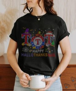 Texas Rangers Happy HalloThanksMas shirt