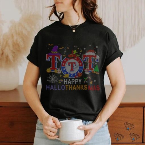 Texas Rangers Happy HalloThanksMas shirt