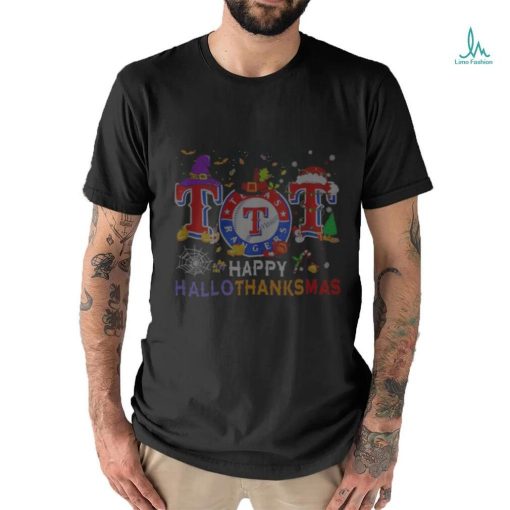 Texas Rangers Happy HalloThanksMas shirt