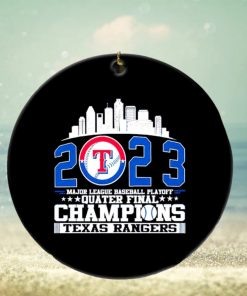 Texas Rangers MLB playoff Quater Final Champions ornament