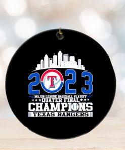 Texas Rangers MLB playoff Quater Final Champions ornament