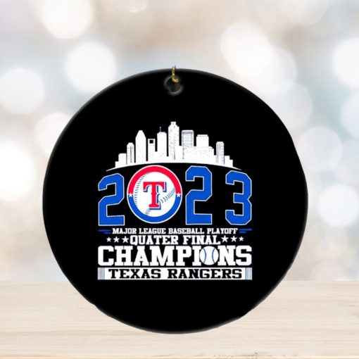 Texas Rangers MLB playoff Quater Final Champions ornament