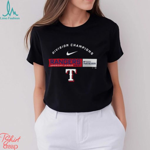 Texas Rangers Nike AL West Division Champions 2023 Postseason Shirt