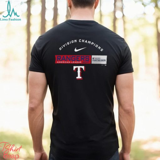 Texas Rangers Nike AL West Division Champions 2023 Postseason Shirt