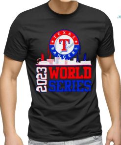Texas Rangers World Series 2023 Champions skyline shirt