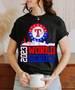 Texas Rangers World Series 2023 Champions skyline shirt