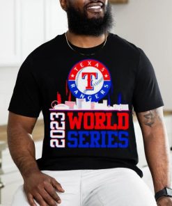 Texas Rangers World Series 2023 Champions skyline shirt