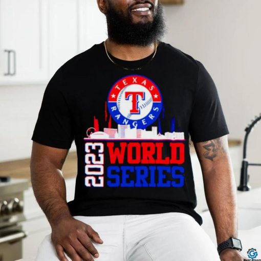 Texas Rangers World Series 2023 Champions skyline shirt