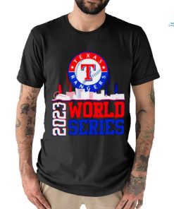 Texas Rangers World Series 2023 Champions skyline shirt