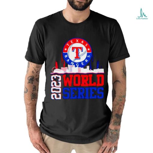 Texas Rangers World Series 2023 Champions skyline shirt