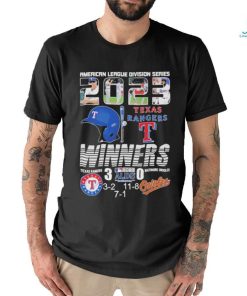 Texas Rangers vs Baltimore Orioles 2023 ALDS 3 0 Shirt