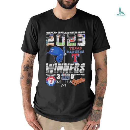 Texas Rangers vs Baltimore Orioles 2023 ALDS 3 0 Shirt