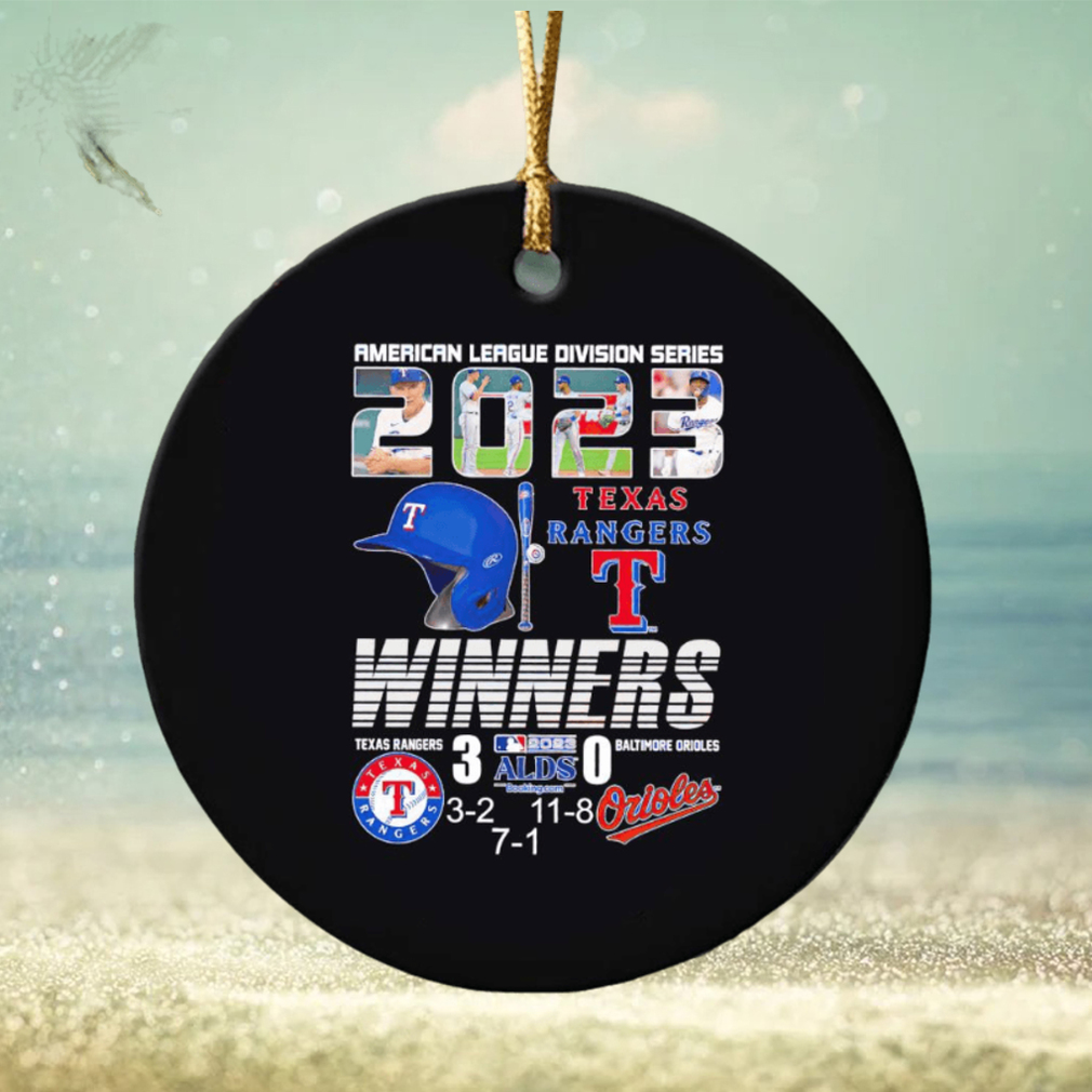 Texas Rangers vs Baltimore Orioles ALDS 2023 ornament Texas Rangers vs Baltimore Orioles ALDS 2023 ornament