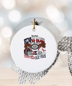 Texas Tech Vs Ole Miss TaxAct Texas Bowl Dec 28, 2022 Ornament Christmas