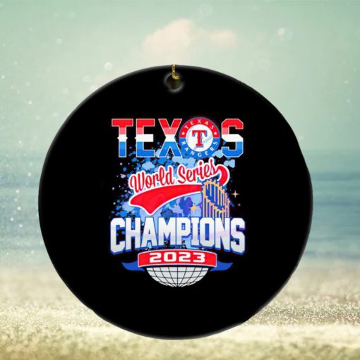 Texas World Series Champions 2023 trophy ornament