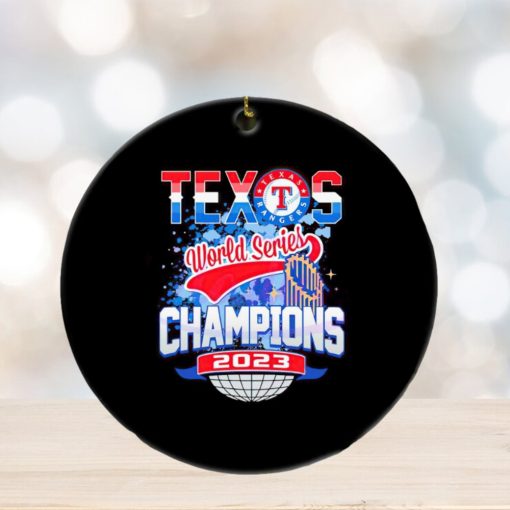 Texas World Series Champions 2023 trophy ornament