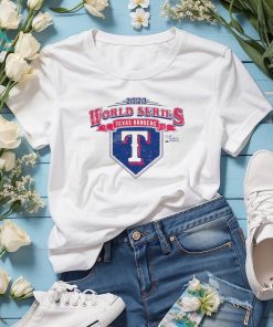 Texas rangers majestic threads 2023 world series confetti soft shirt