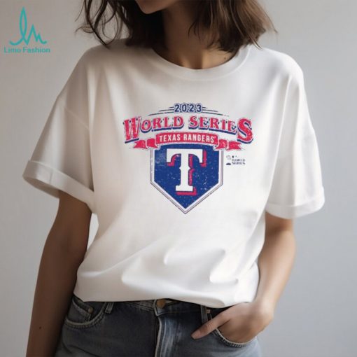 Texas rangers majestic threads 2023 world series confetti soft shirt