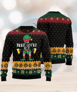 The Beer Lover Elf Family Gift Ugly Christmas Sweater