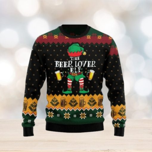 The Beer Lover Elf Ugly Christmas Sweater