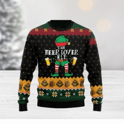 The Beer Lover Elf Ugly Christmas Sweater