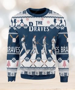 The Braves Walking Abbey Road Knitted 3D Sweater For Christmas