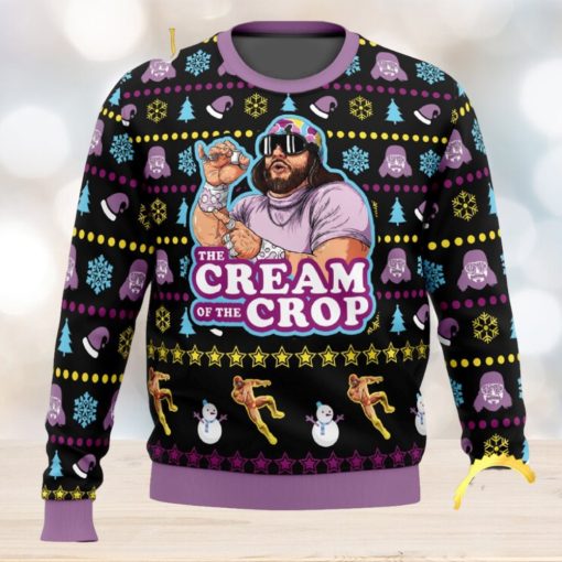 The Cream Of Crop Macho Man Randy Savage Pro Wrestling Ugly Christmas Sweater