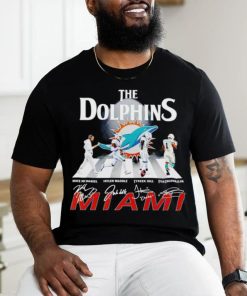 The Dolphins Abbey Road Mike McDaniel Jaylen Waddle Tyreek Hill signatures shirt, hoodie, sweater, long sleeve and tank top The Dolphins Abbey Road Mike McDaniel Jaylen Waddle Tyreek Hill signatures shirt