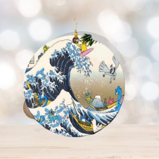 The Great Wave Japan Pokemon Fan Gifts Perfect Gift For Holiday Ornament