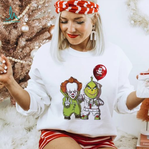 The Grinch And Pennywise Halloween Shirt