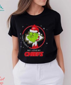 The Grinch I Hate People But I Love My Kansas City Chiefs Christmas T Shirt, hoodie, sweater, long sleeve and tank top The Grinch I Hate People But I Love My Kansas City Chiefs Christmas T Shirt