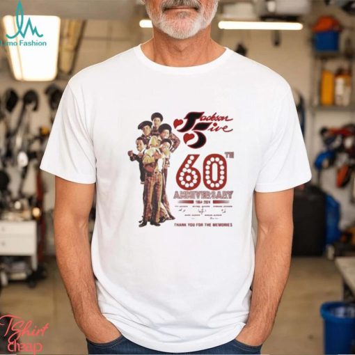 The Jackson 5 60th Anniversary 1964 – 2024 Thank You For The Memories T Shirt