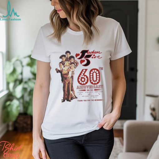 The Jackson 5 60th Anniversary 1964 – 2024 Thank You For The Memories T Shirt