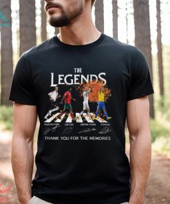 The Legends David Beckham And Luis Figo And Zinedine Zidane And Ronaldo Thank You For The Memories Unisex T Shirt