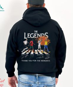 The Legends David Beckham And Luis Figo And Zinedine Zidane And Ronaldo Thank You For The Memories Unisex T Shirt