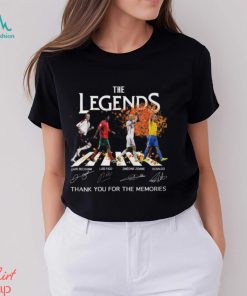 The Legends David Beckham And Luis Figo And Zinedine Zidane And Ronaldo Thank You For The Memories Unisex T Shirt