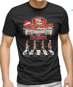 The Legends Santa Hat San Francisco 49ers Abbey Road Christmas Signatures Shirt