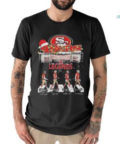 The Legends Santa Hat San Francisco 49ers Abbey Road Christmas Signatures Shirt