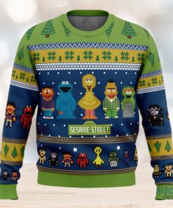 The Main Characters on Sesame Street 3D Ugly Christmas Sweater Christmas Gift Ideas Party Gift