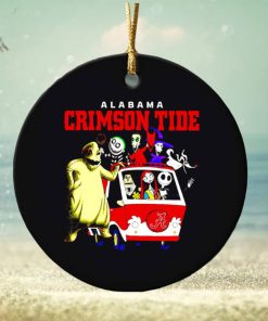 The Nightmare Before Christmas characters Alabama Crimson Tide on the car ornament