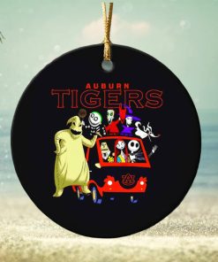The Nightmare Before Christmas characters Auburn Tigers on the car ornament