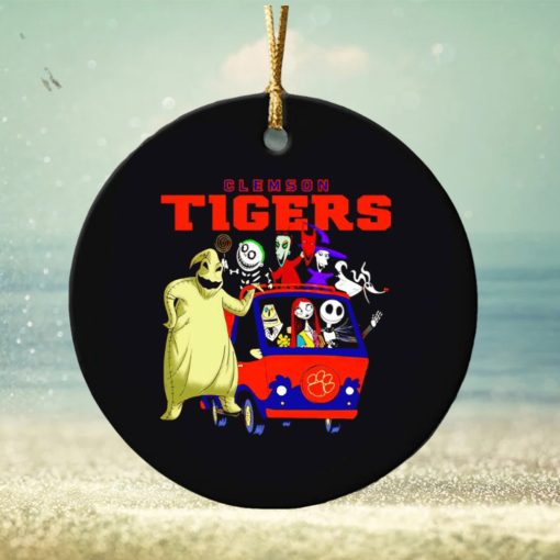 The Nightmare Before Christmas characters Clemson Tigers on the car ornament