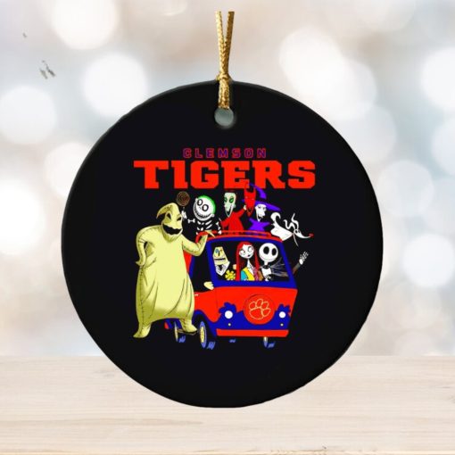 The Nightmare Before Christmas characters Clemson Tigers on the car ornament