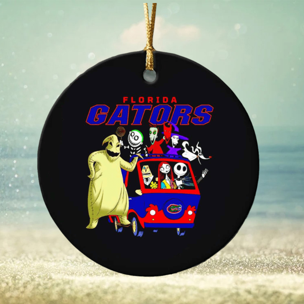 The Nightmare Before Christmas characters Florida Gators on the car ornament The Nightmare Before Christmas characters Florida Gators on the car ornament