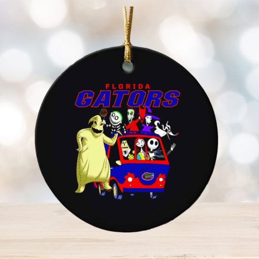 The Nightmare Before Christmas characters Florida Gators on the car ornament