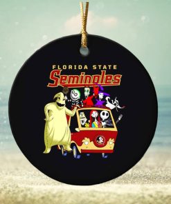 The Nightmare Before Christmas characters Florida State Seminoles on the car ornament