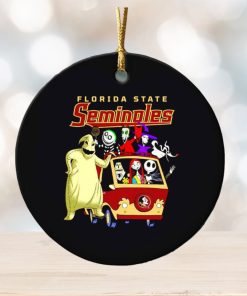 The Nightmare Before Christmas characters Florida State Seminoles on the car ornament