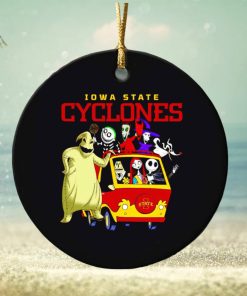 The Nightmare Before Christmas characters Iowa State Cyclones on the car ornament
