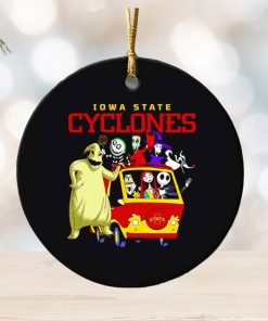 The Nightmare Before Christmas characters Iowa State Cyclones on the car ornament