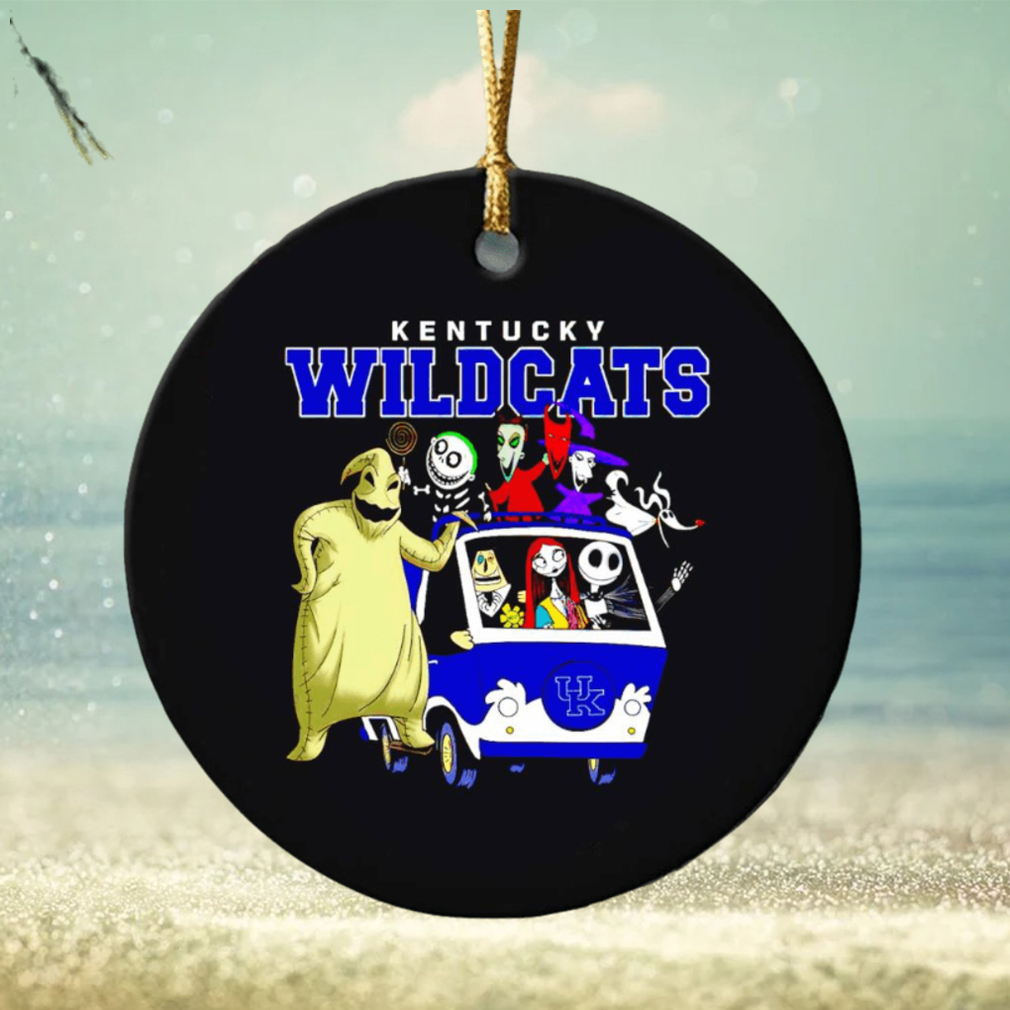 The Nightmare Before Christmas characters Kentucky Wildcats on the car ornament The Nightmare Before Christmas characters Kentucky Wildcats on the car ornament